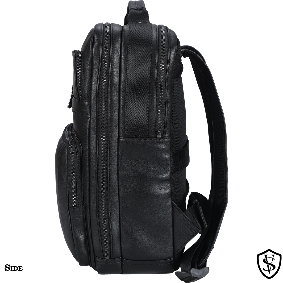 Angelo 17.3" Multi Pockets Vintage Leather Laptop Backpack