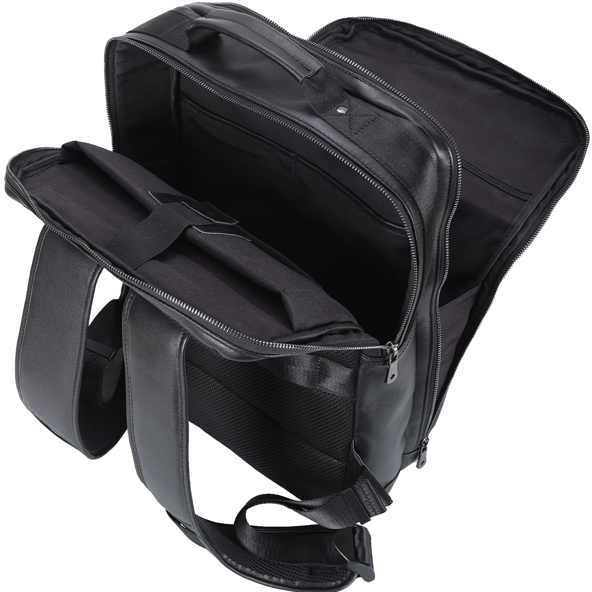 Angelo 17.3" Multi Pockets Vintage Leather Laptop Backpack